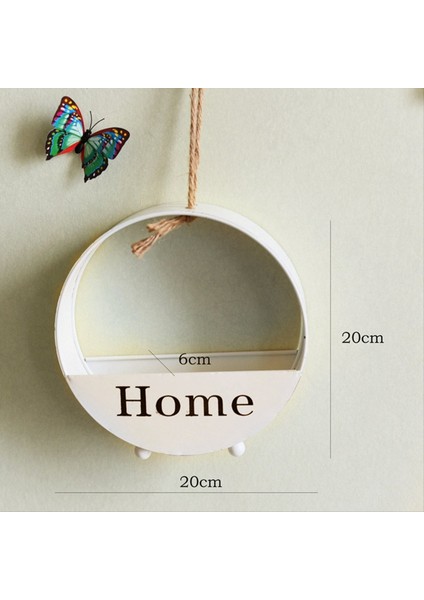 Duvar Asılı Çiçekler Ekici Bitki Saksı Dekor Modern Bitki Vazo Kap Tutucu Asılı Saksı Beyaz (Yurt Dışından) fırsatları