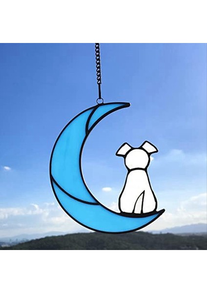 Vitray Pet Köpek Memorial I Köpek Severler, Pencere Asma Süs Suncatcher, Köpek Sempati Kaybı C (Yurt Dışından) modelleri