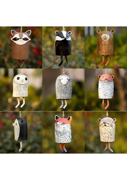 Vintage Rüzgar Zil - Açık Hava, Bahçe, Veranda Dekorasyonu Için Uygun Boho Tarzı. Sevimli Hayvan Zemini Rüzgar Zil, H (Yurt Dışından) modelleri