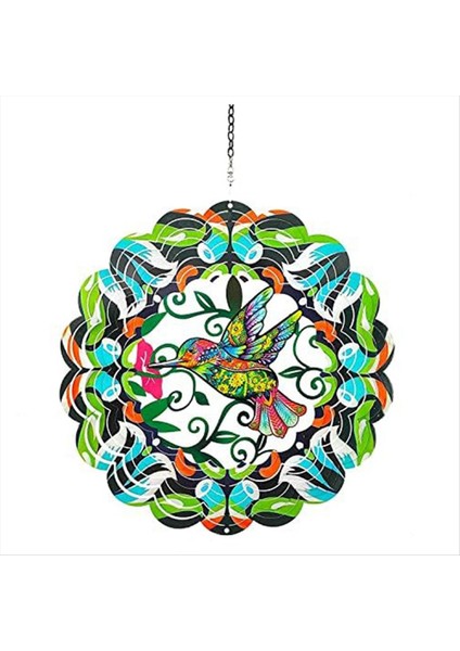 Kuş Metal Rüzgar Spinner Asılı Rüzgar Spinner Açık ve Iç Mekan Dekorasyon, Dönen Rüzgar Çanları Için Uygun (Yurt Dışından)