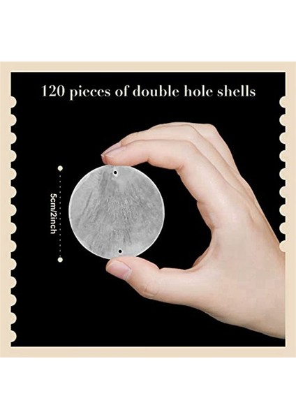 120 Pc Yuvarlak Doğal Kabuklar Capiz Deniz Kabukları 2 Delikli Işçilik Için 2 Inç Istiridye Kabukları Deniz Kabuğu Diskleri (Yurt Dışından) fiyatları