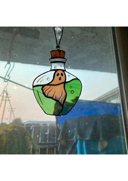 6pcs Cadılar Bayramı Ürkütücü Suncatcher Vitrabeen Cadılar Bayramı Spooky Suncatcher Window Için Cadılar Bayramı Suncatcher Ev Için Dekorasyonlar (Yurt Dışından) indirimleri