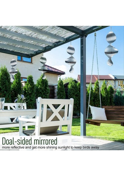 Rüzgar Spinners 3D Asma Rüzgar Spinner Paslanmaz Çelik Metal Heykelleri Dekorasyonlar, Heliciform Rüzgar Heykelleri (Yurt Dışından)