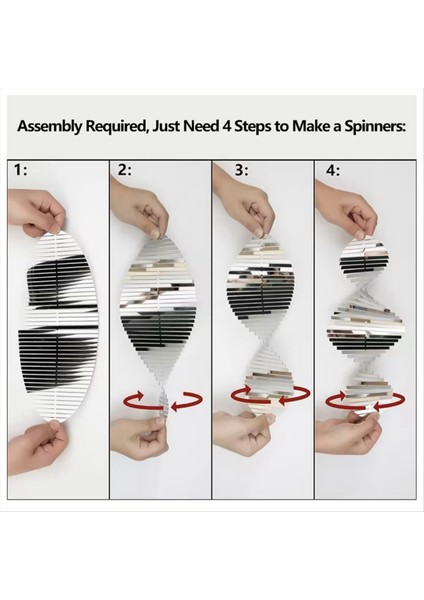 Rüzgar Spinners 3D Asma Rüzgar Spinner Paslanmaz Çelik Metal Heykelleri Dekorasyonlar, Heliciform Rüzgar Heykelleri (Yurt Dışından) modelleri