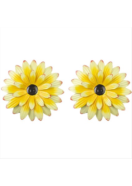 Sarı Bahçe Avlusu Demir Ayçiçeği Villa Dekorasyon Bahçecilik Duvarı Asılı (Yurt Dışından) indirimleri