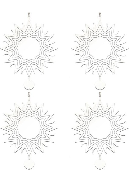 4pcs 8 Inç Süblimasyon Rüzgar Spinner Boşluklar 3D Rüzgar Spinnerları Kapalı Açık Bahçe Dekorasyonu Için Rüzgar Spinner Asılı (Yurt Dışından)