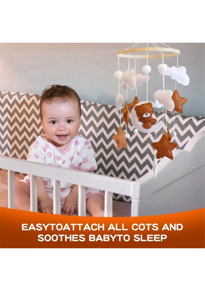 Bebek Beşik Dekorasyonu, Ahşap Yıldız Ay Ayı Dekorasyonu, Yeni Doğan Erkek ve Kızlar Için Uygun, Yatak Zili Asılı Dekorasyon (Yurt Dışından) indirimleri