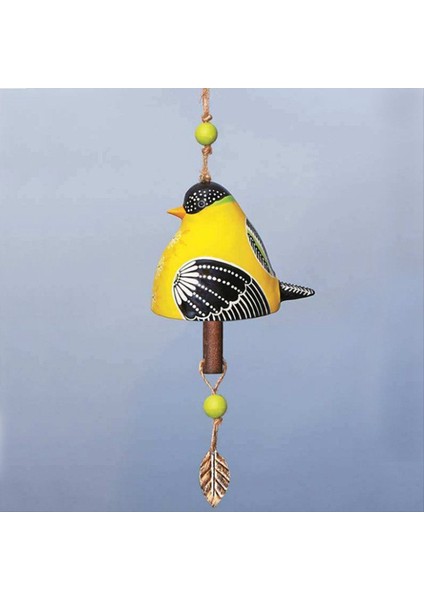 Altın Serçe Birdsong Bell Asma, Ülke Rüzgar Zil, Reçine El Sanatları Rüzgar Zil Kolye, Avlu Ev Dekorasyonu (Yurt Dışından) modelleri