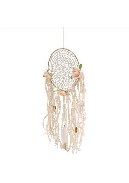 Dokuma Çiçek Tüyleri Dreamcatcher Boho Macrame Asma Rüya Yakalayıcı Diy Rüzgar Çanları Duvar Sanat Düğün Dekorasyonu (Yurt Dışından) modelleri