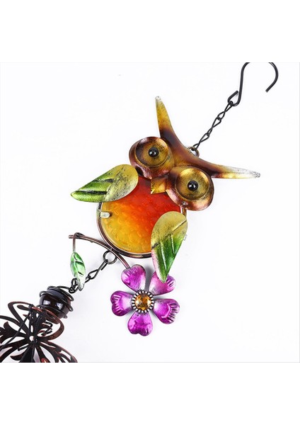 Ev Moda Dekorasyon Metal Rüzgar Chime Owl Rüzgar Zil Bahçesi Açık Dekorasyon Kolye Aksesuarları Araçlar B (Yurt Dışından)