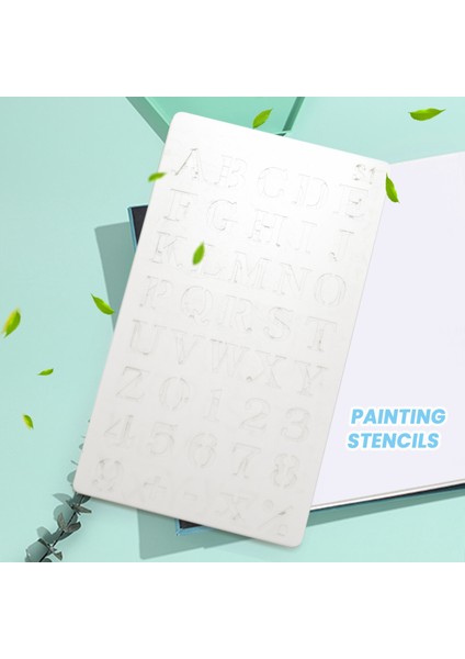 12 Adet Alfabe Şablonları Yeniden Kullanılabilir Harf Boyama Şablonları Plastik Diy Çizim Püskürtme Ölçekli Şablonlar (Yurt Dışından) modelleri