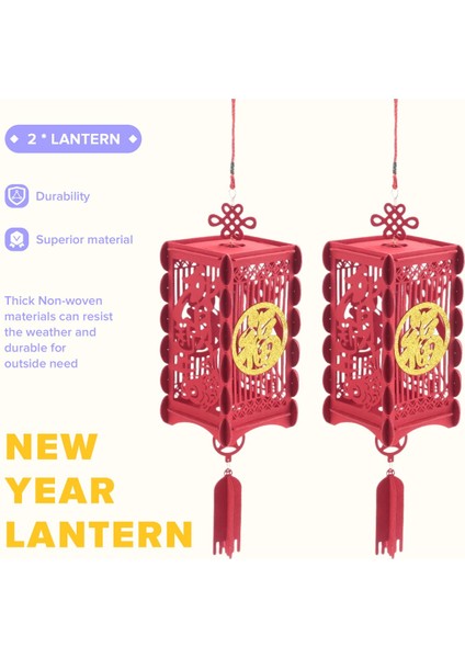 2 Adet Kırmızı Çin Fenerleri, Çin Yeni Yılı Için Dekorasyonlar, Çin Bahar Festivali, Düğün Kutlama Dekoru, Küçük (Yurt Dışından) fırsatları