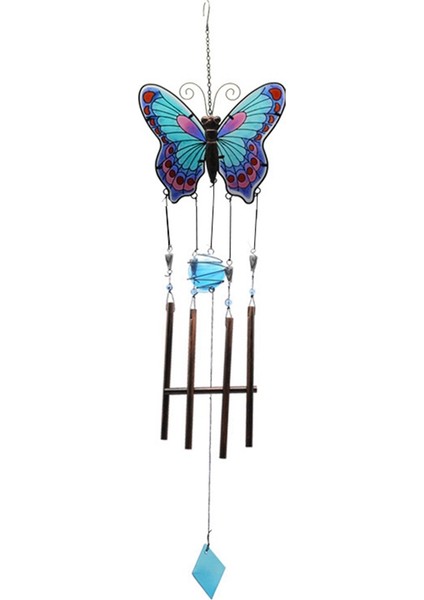 Ana Sayfa Metal Rüzgar Zil Bahçesi Açık Dekor Asılı Kolye I Mavi (Yurt Dışından)