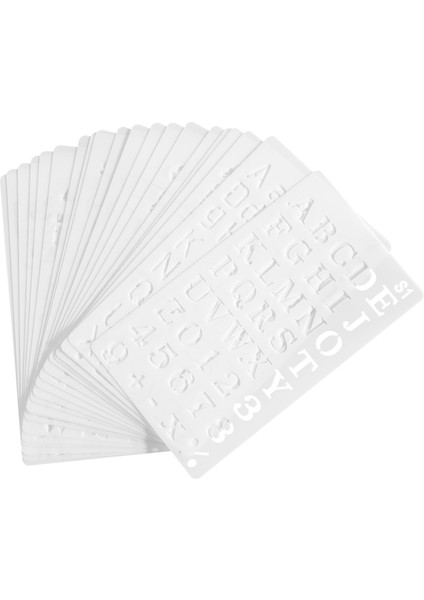 20 Pack Mektup ve Sayı Şablonları Yeniden Kullanılabilir Alfabe Şablonları Dergi Tedarikleri Çizim Çizim (Yurt Dışından)