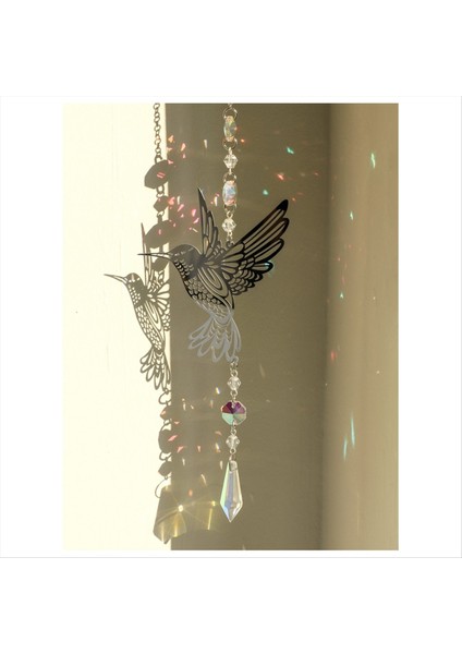 Gümüş Renkli Köprü Kristal Suncatcher Asılı Dekorasyon Gökkuşağı Yapım Oda Dekor Hafif Yakalayıcı Oda Dekors Estetik (Yurt Dışından) fiyatları