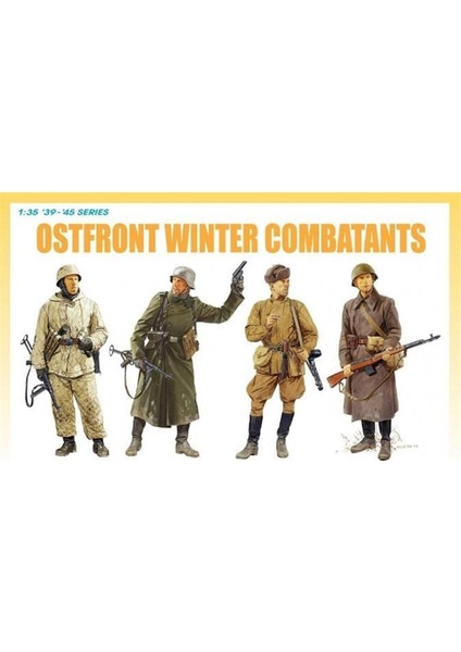 6652 1/35 Ölçek, Ostfront Kış Savaşçıları (1942-43) Asker Figürleri Plastik Model Kiti fiyatları