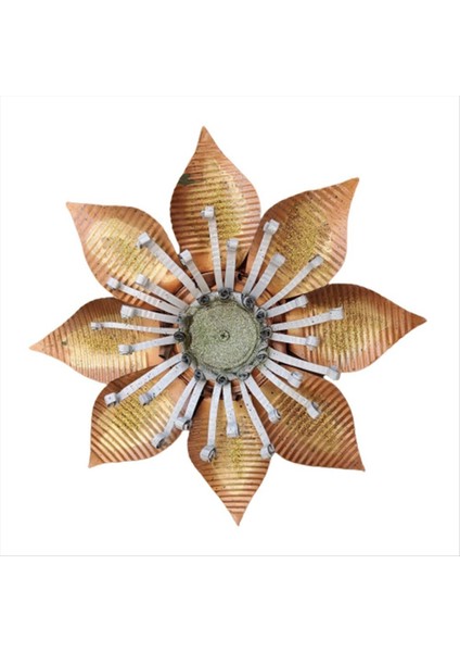 Metal Çiçekler Duvar Heykelleri Metal Artistik Duvar Asma Dekoru Aile Arkadaşı Komşu 20 cm Için (Yurt Dışından)