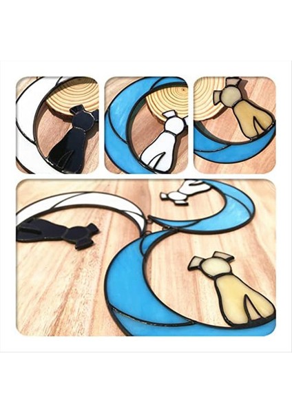 Vitray Pet Dog Anıt I Köpek Severler Için , Pencere Asma Süs Suncatcher, Köpek Sempati Kaybı B (Yurt Dışından) modelleri