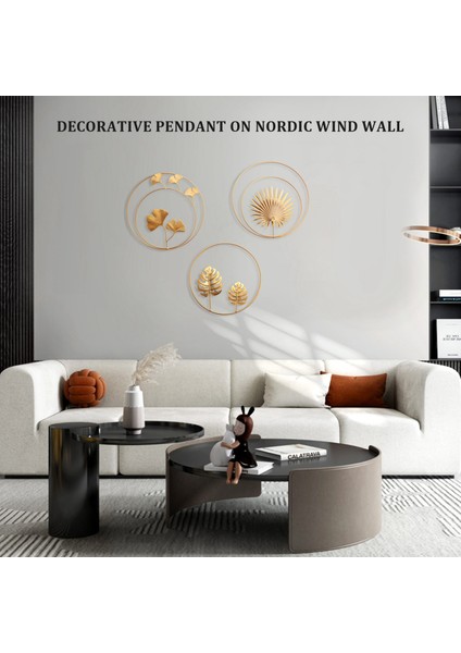 Demir Duvar Dekoru, Altın Ginkgo, Akçaağaç, Monstera Yaprak Duvar Dekor Yuvarlak Duvar Süsleri, Yatak Odası Asılı Otel Duvar Dekoru Için (Yurt Dışından) fiyatları