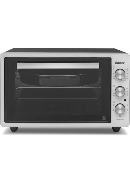 42 Lt İnox Gri Midi Fırın – Turbo Fan, Yoğurt ve Buz Çözme Fonksiyonları, Ayarlanabilir Isı ve Zamanlayıcı