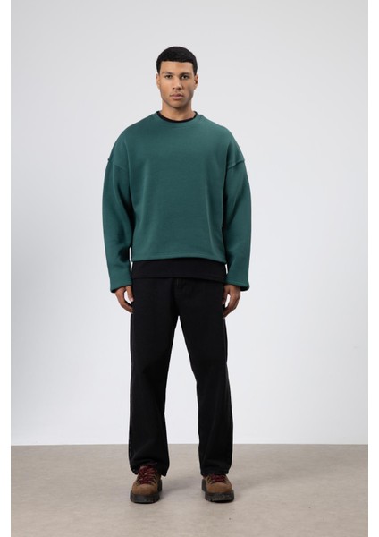 Boxy Fit Basic Sweatshirt Nefti