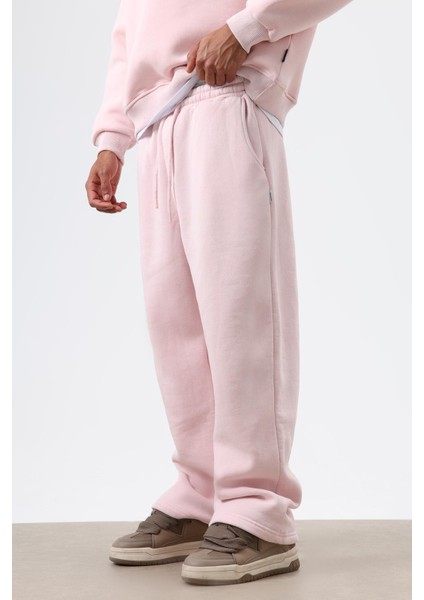 Yıkamalı Baggy Eşofman Alt Pembe modelleri