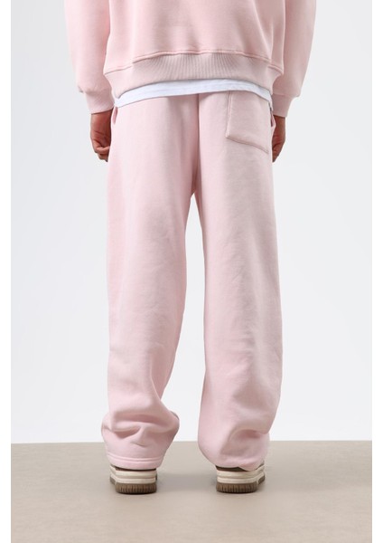 Yıkamalı Baggy Eşofman Alt Pembe fırsatları