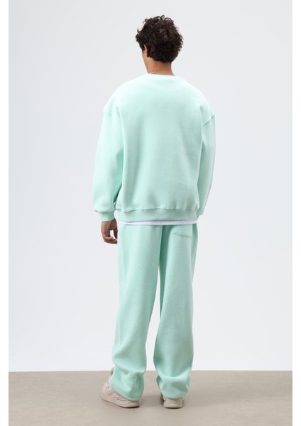 Yıkamalı Baggy Eşofman Alt Mint fiyatları