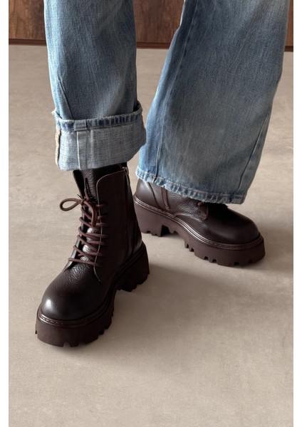 Oslo Kahverengi Hakiki Deri Bot fiyatları