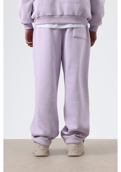 Yıkamalı Baggy Eşofman Alt Lila fiyatları