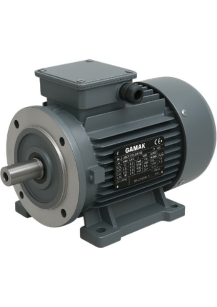 1,1 Kw / 1,5 Hp 1000 Devir Trifaze Elektrik Motoru - AGM3EL 90 L 6b, B34 Ayaklı ve Küçük Flanşlı, Alüminyum Gövde, Mil Çapı 24, Ie3