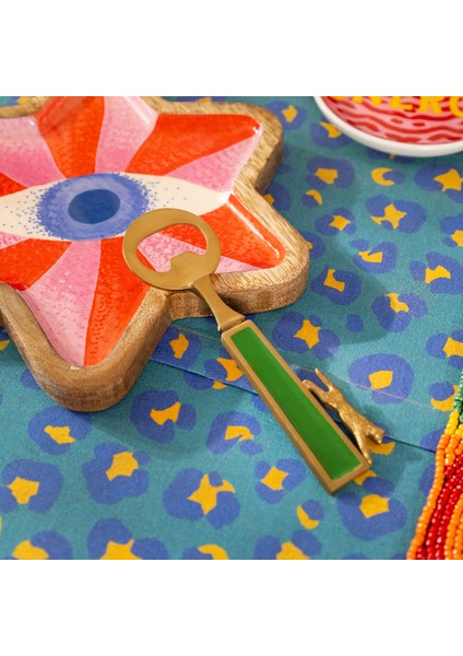 Rampur Çelik - Pirinç Dekoratif Obje 3X16X1 cm Altın-Yeşil fiyatları