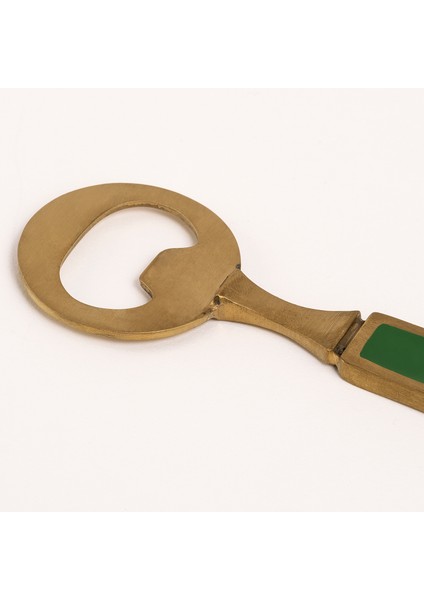 Rampur Çelik - Pirinç Dekoratif Obje 3X16X1 cm Altın-Yeşil fırsatları