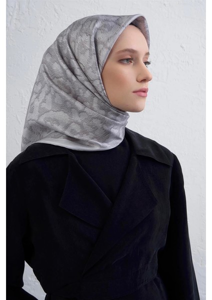 Klasik Desen Twill Ipek Eşarp -2025/2026 -9408D 86