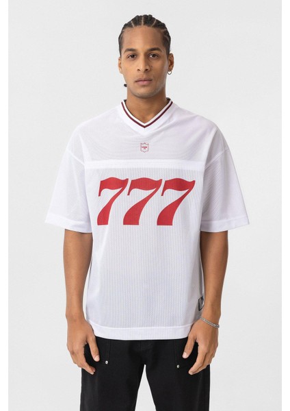 Oversize V Yaka Forma Tişört Beyaz fiyatları