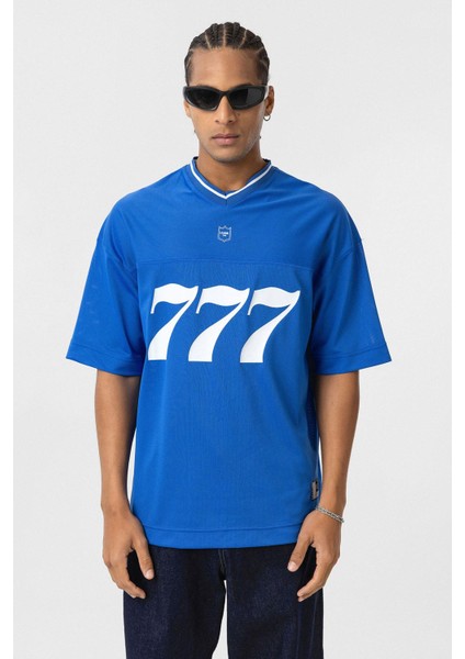 Oversize V Yaka Forma Tişört Saks fiyatları