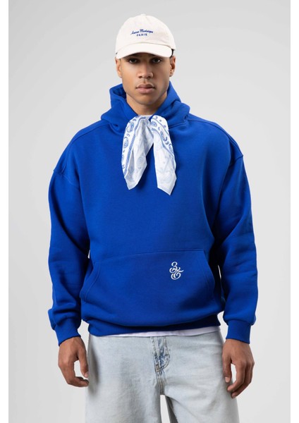 Oversize Fular Detaylı Kapüşonlu Sweatshirt Saks fiyatları