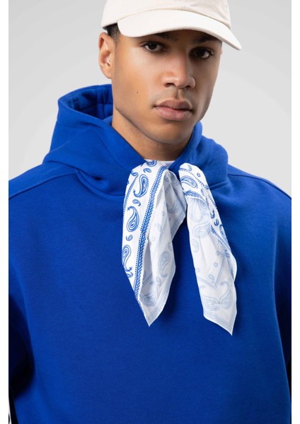 Oversize Fular Detaylı Kapüşonlu Sweatshirt Saks fırsatları