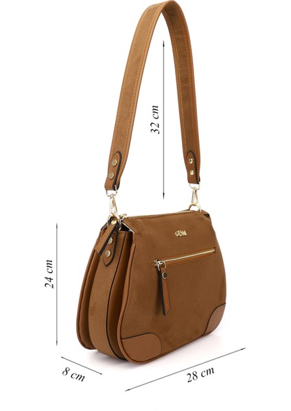 Kadın Taba Süet Uzun Askılı Omuz Çantası fiyatları