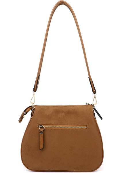 Kadın Taba Süet Uzun Askılı Omuz Çantası fırsatları