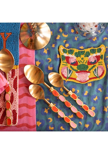 Rampur Çelik - Pirinç Çkb Seti 2X15X0.3 cm Kırmızı - Pembe fiyatları