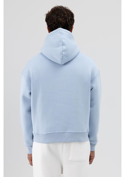 Basic Kapüşonlu Boxy Fit Sweatshirt Bebe Mavi fırsatları