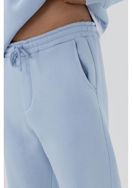 Basic Paça Lastikli Eşofman Alt Bebe Mavi modelleri