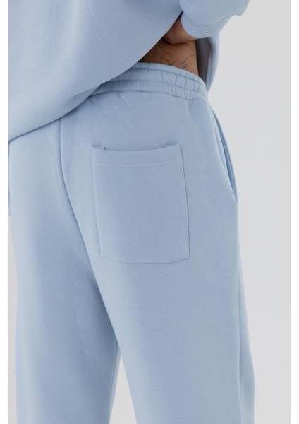 Basic Paça Lastikli Eşofman Alt Bebe Mavi indirimleri