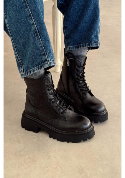 Oslo Siyah Hakiki Deri Bot modelleri