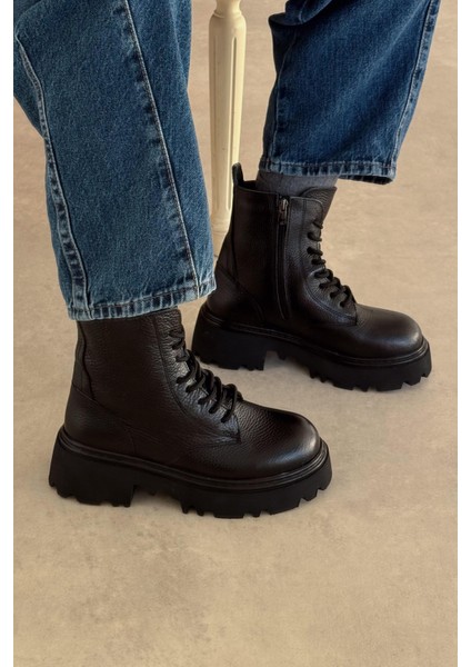 Oslo Siyah Hakiki Deri Bot fırsatları