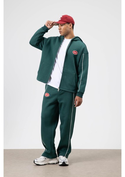 Çizgi Detaylı Oversize Eşofman Takım Nefti fiyatları