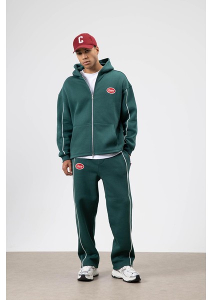 Çizgi Detaylı Oversize Eşofman Takım Nefti modelleri