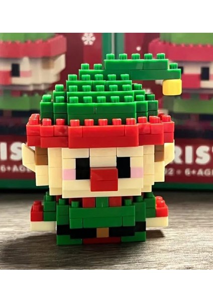 Noel Elf Nano Blok Yapı Seti (161 Parça) | Koleksiyonluk Yılbaşı Figürü fiyatları
