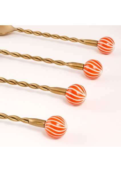 Rampur Çelik - Pirinç Çkb Seti 3X15X1 cm Altın - Turuncu indirimleri